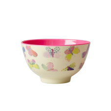 Butterfly Print Small Melamine Bowl By Rice DK